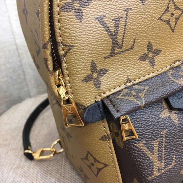 LV palm springs backpack mini monogram reverse canvas M42411 - Image 3