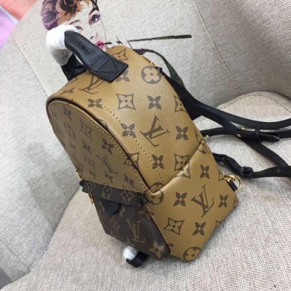LV palm springs backpack mini monogram reverse canvas M42411 - Image 4