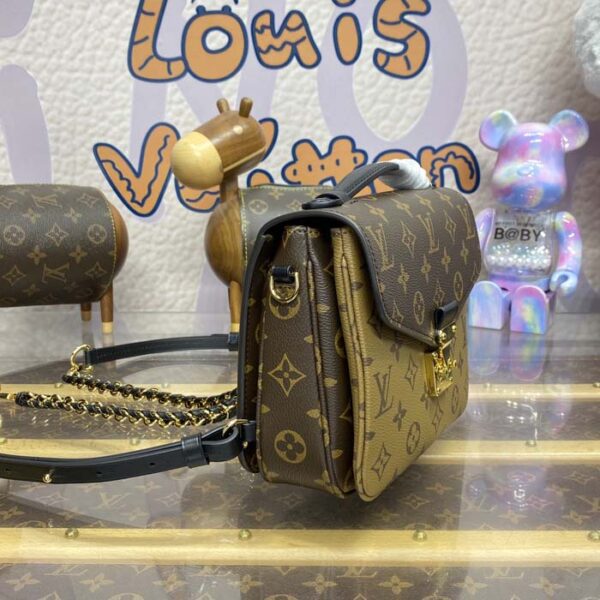 Louis Vuitton Monogram and Monogram Reverse Pochette Metis Backpack M11941 - Image 3