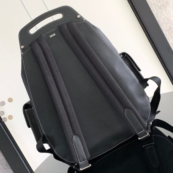 Dior Maxi Gallop Backpack Black Grained Calfskin - Image 3