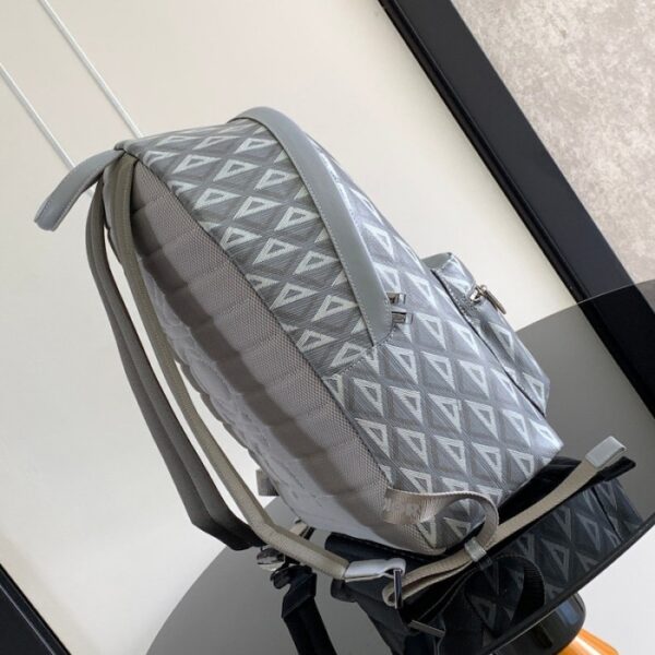 Dior Rider Backpack Dior Gray CD Diamond Canvas and Smooth Calfskin - Image 2