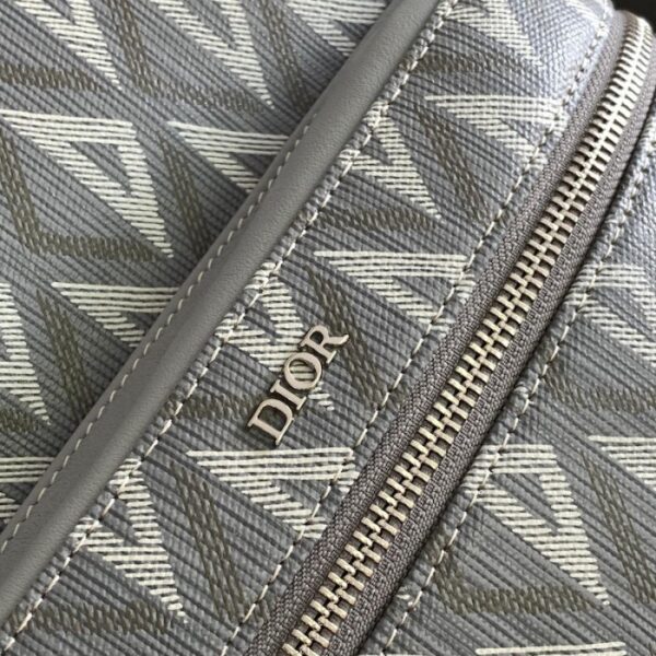 Dior Rider Backpack Dior Gray CD Diamond Canvas and Smooth Calfskin - Image 5