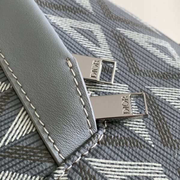Dior Rider Backpack Dior Gray CD Diamond Canvas and Smooth Calfskin - Image 6