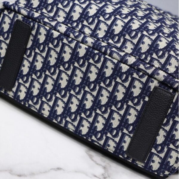 Dior Oblique Backpack Blue - Image 5