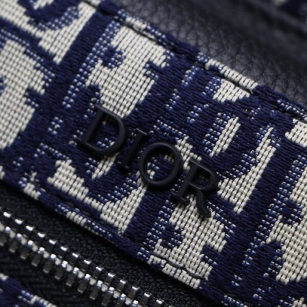 Dior Oblique Backpack Blue - Image 6