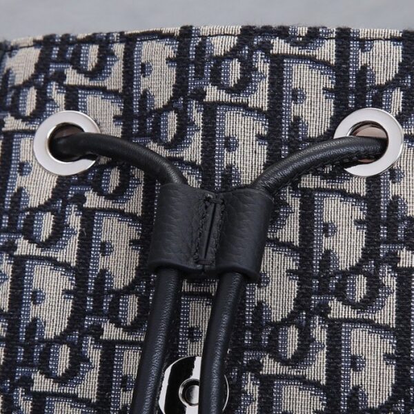Dior and Black Dior Oblique Jacquard Backpack - Image 4