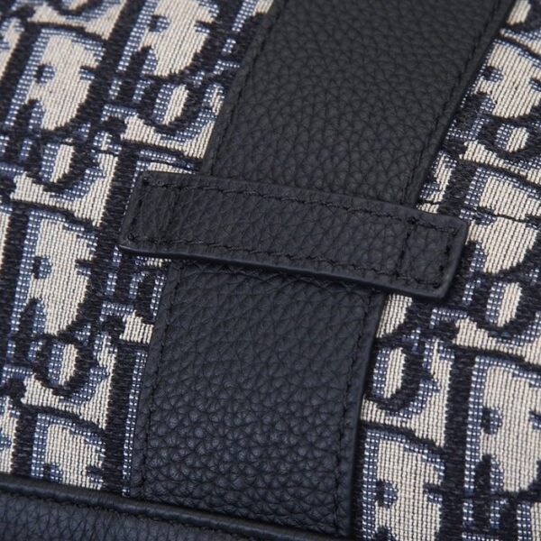 Dior and Black Dior Oblique Jacquard Backpack - Image 5