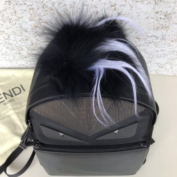 Fendi Bugs Eye Monster Black Nylon Backpack - Image 6