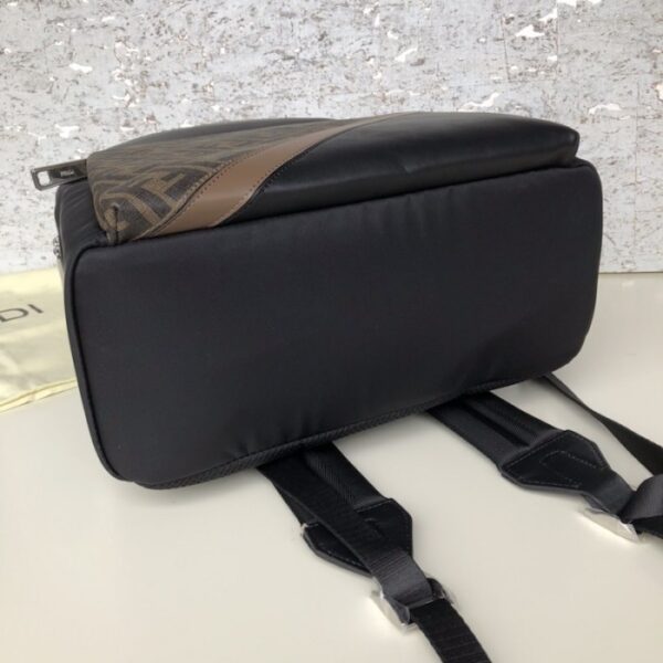 Fendi FF Backpack in Black Nylon - Image 4