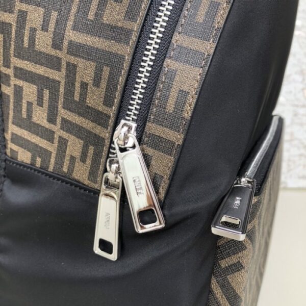 Fendi FF Backpack in Black Nylon - Image 5