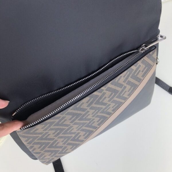 Fendi FF Backpack in Black Nylon - Image 6