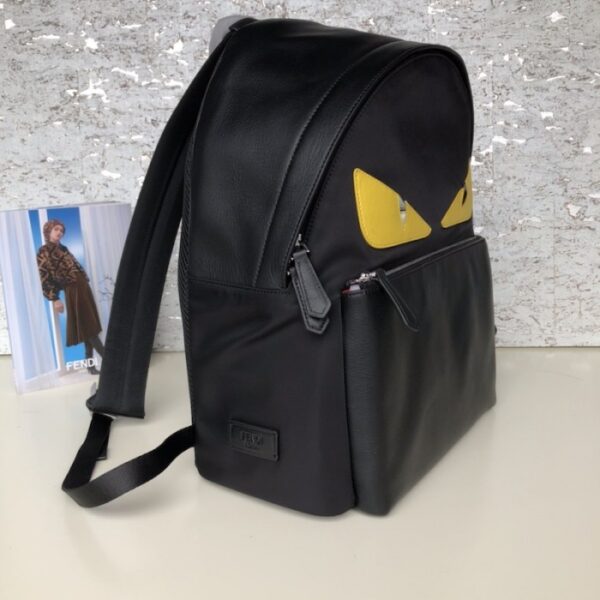 Fendi Monster Backpack in Black Nylon - Image 3