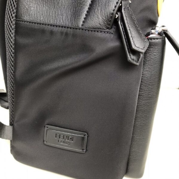Fendi Monster Backpack in Black Nylon - Image 5