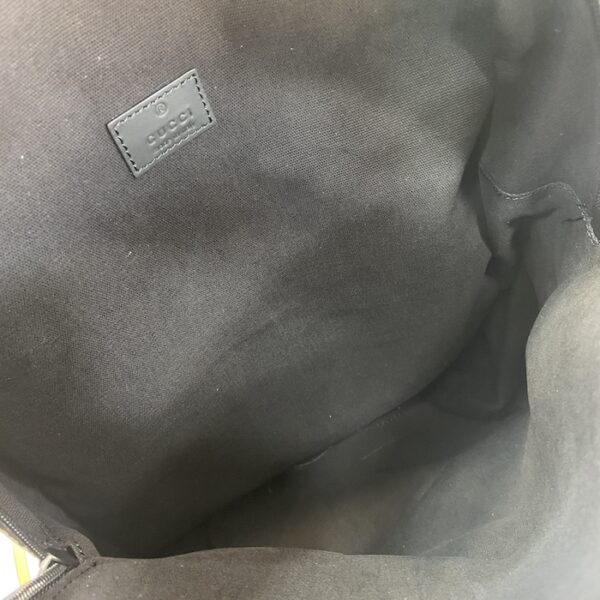 Gucci Black GG rubber-effect leather Backpack ‎771280 - Image 5