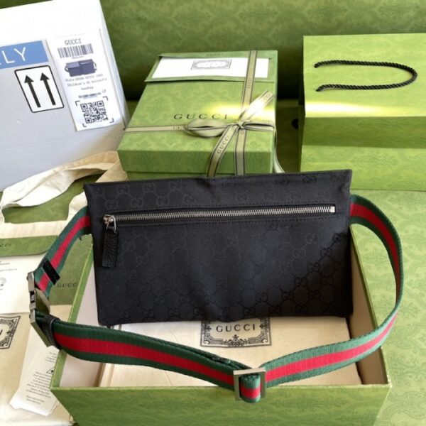 Gucci Original gg canvas belt bag 28566 Black - Image 2
