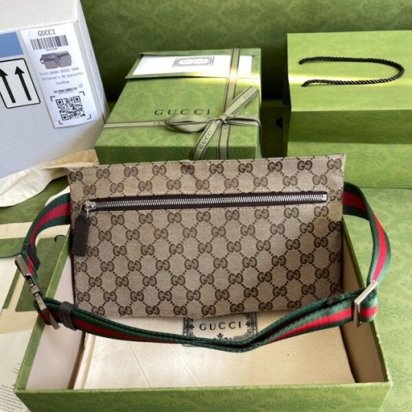 Gucci Original gg canvas belt bag 28566 Brown - Image 2