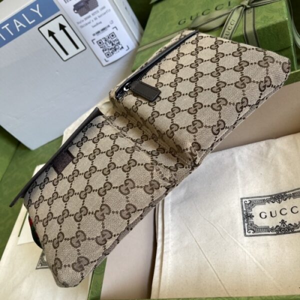 Gucci Original gg canvas belt bag 28566 Brown - Image 3