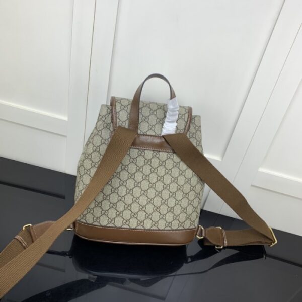 Gucci Backpack with Interlocking G ‎674147 Brown - Image 2