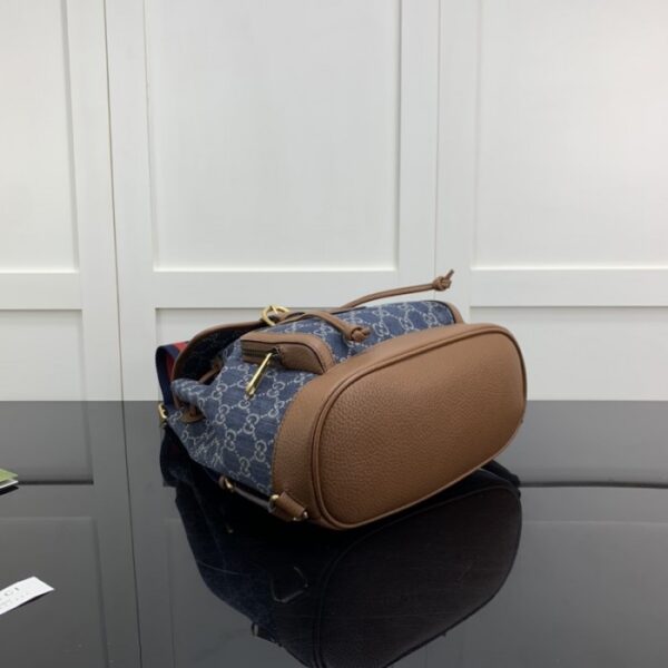 Gucci Backpack with Interlocking G ‎674147 Denim - Image 6