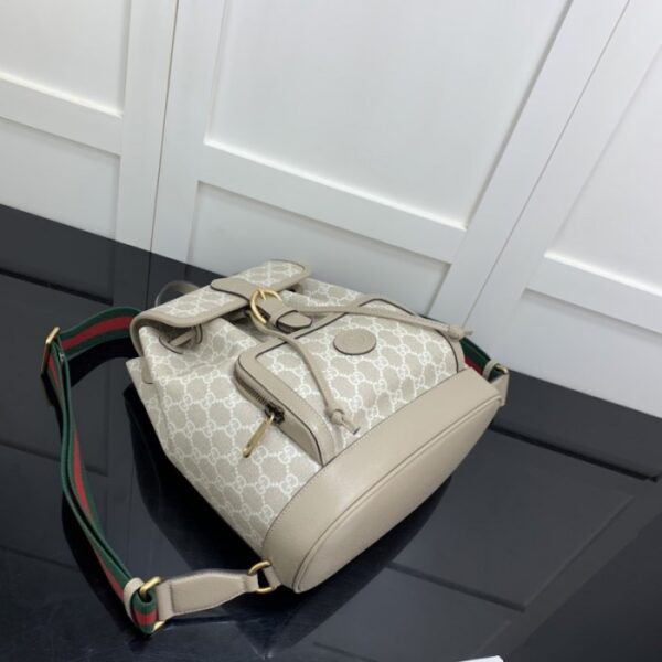 Gucci Backpack with Interlocking G ‎674147 Beige - Image 3