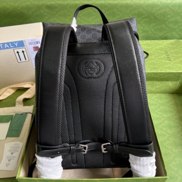Gucci Medium backpack with Interlocking G ‎696013 Black - Image 2