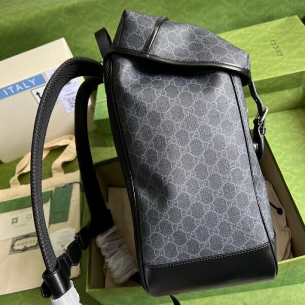 Gucci Medium backpack with Interlocking G ‎696013 Black - Image 4