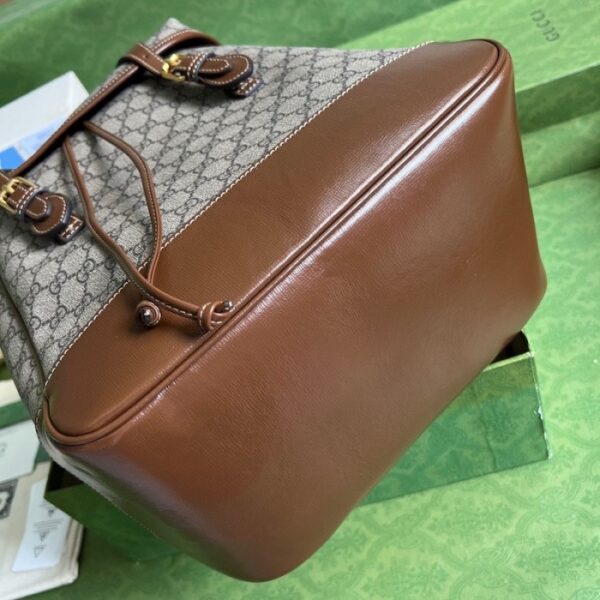 Gucci Medium backpack with Interlocking G ‎696013 Brown - Image 4
