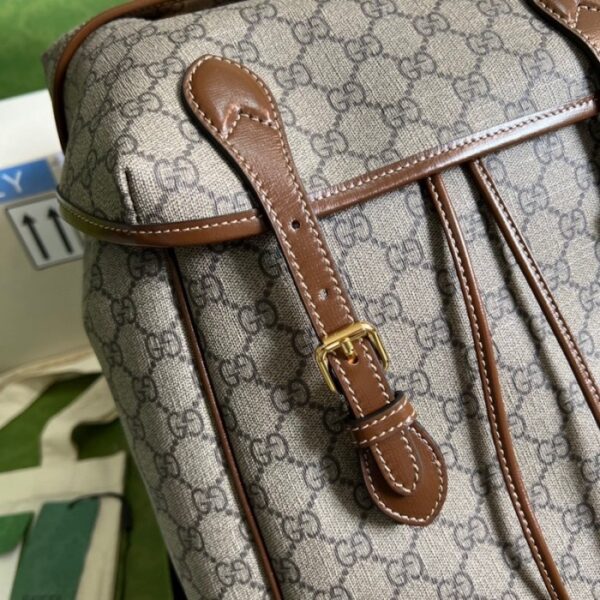 Gucci Medium backpack with Interlocking G ‎696013 Brown - Image 6