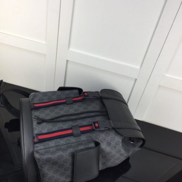 Gucci GG black supreme backpack 495563 - Image 3