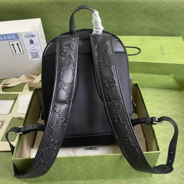 Gucci GG embossed backpack black 658579 - Image 2