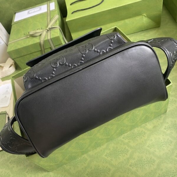 Gucci GG embossed backpack black 658579 - Image 3