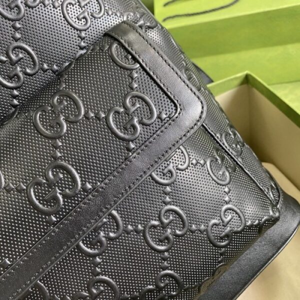 Gucci GG embossed backpack black 658579 - Image 5