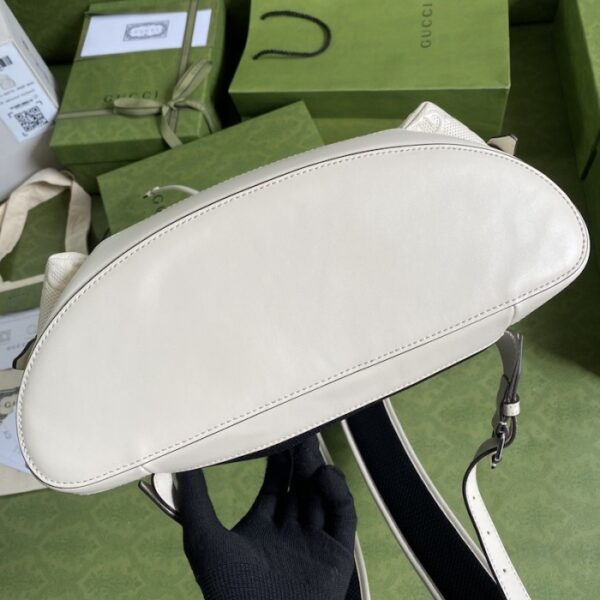Gucci GG embossed backpack White 625770 - Image 3