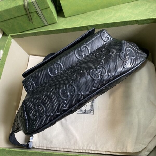Gucci GG embossed belt bag black 645093 - Image 5