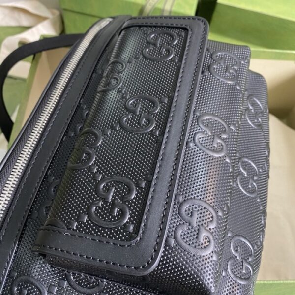 Gucci GG embossed belt bag black 645093 - Image 6
