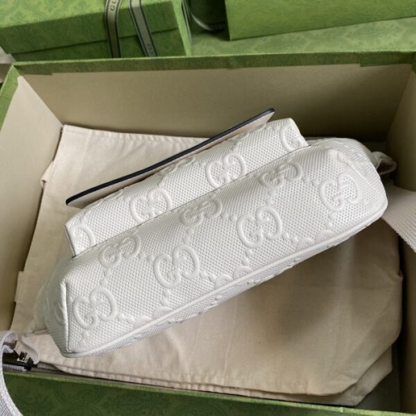 Gucci GG embossed belt bag white 645093 - Image 3