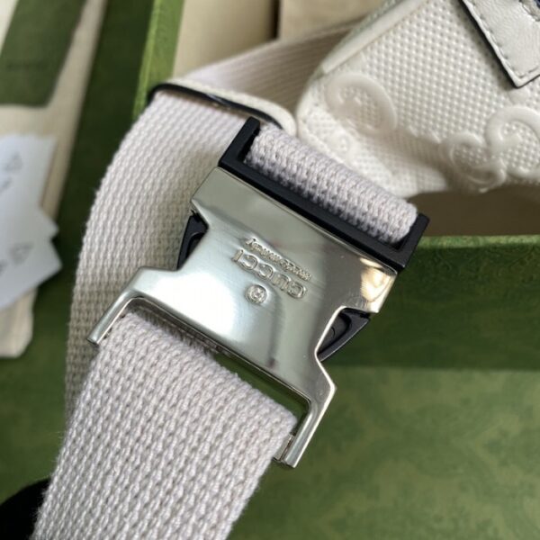 Gucci GG embossed belt bag white 645093 - Image 6