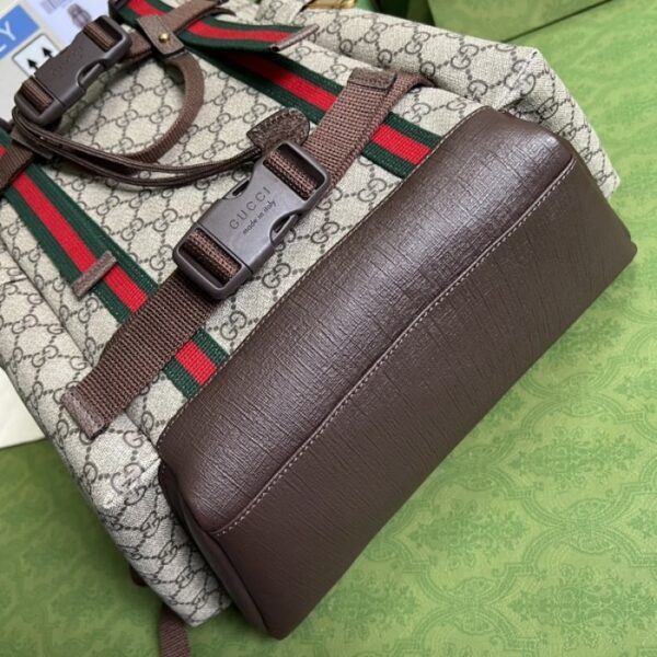 Gucci GG skateboard backpack with Web ‎690999 - Image 3