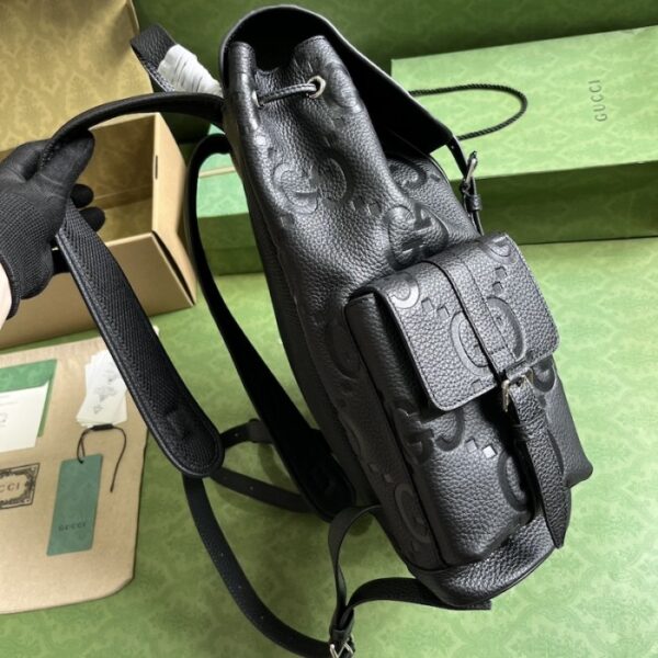 Gucci Jumbo GG backpack Black ‎625770 - Image 3