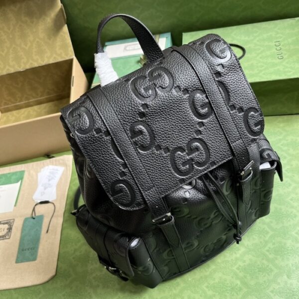 Gucci Jumbo GG backpack Black ‎625770 - Image 4