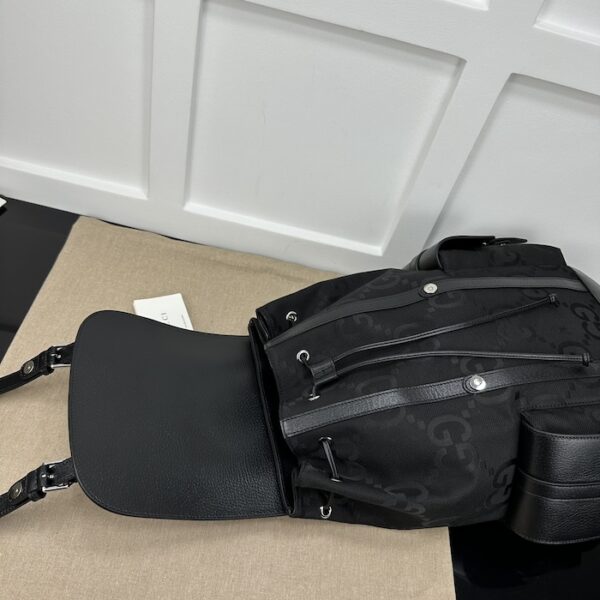 Gucci Jumbo GG backpack Black jumbo GG canvas ‎678829 - Image 4