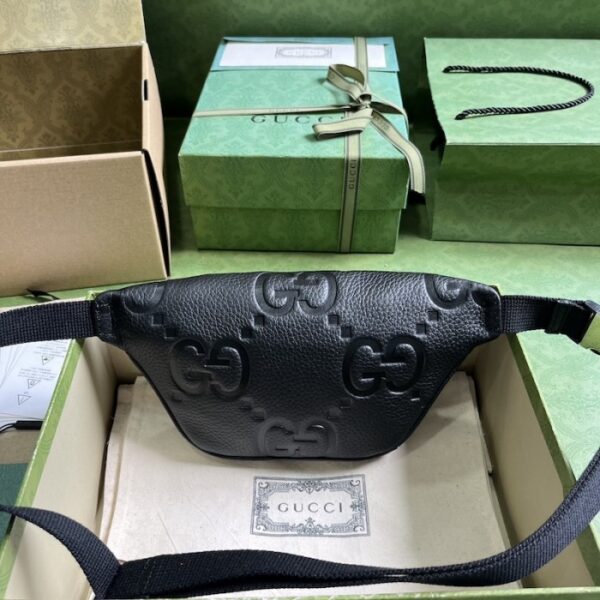 Gucci Jumbo GG small belt bag Black ‎658582 - Image 2