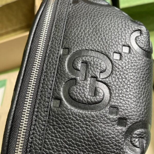 Gucci Jumbo GG small belt bag Black ‎658582 - Image 5