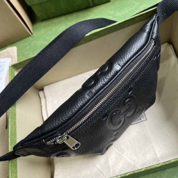Gucci Jumbo GG small belt bag Black ‎658582 - Image 6