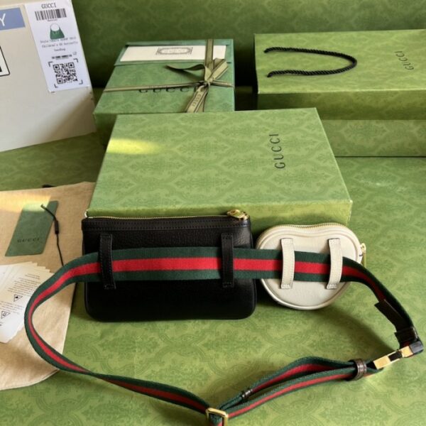 Gucci Ophidia GG heart utility belt Black - Image 2