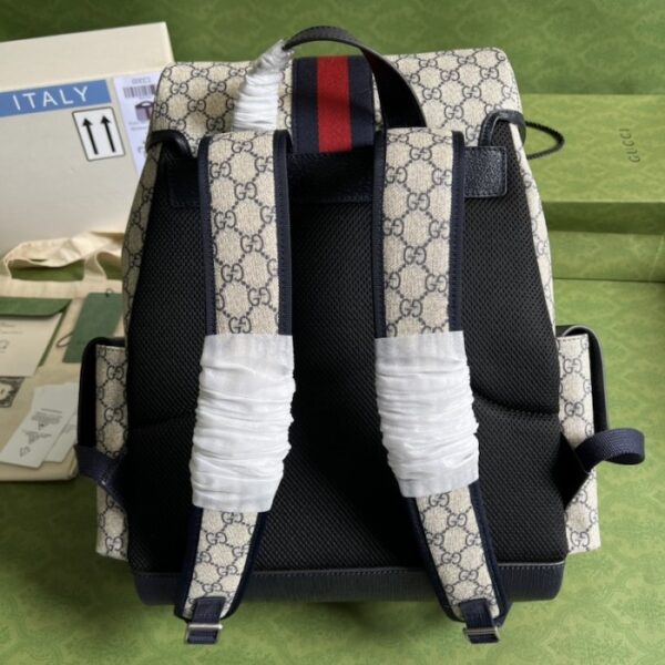 Gucci Ophidia GG medium backpack ‎598140 Blue - Image 2