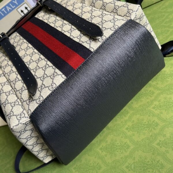 Gucci Ophidia GG medium backpack ‎598140 Blue - Image 3