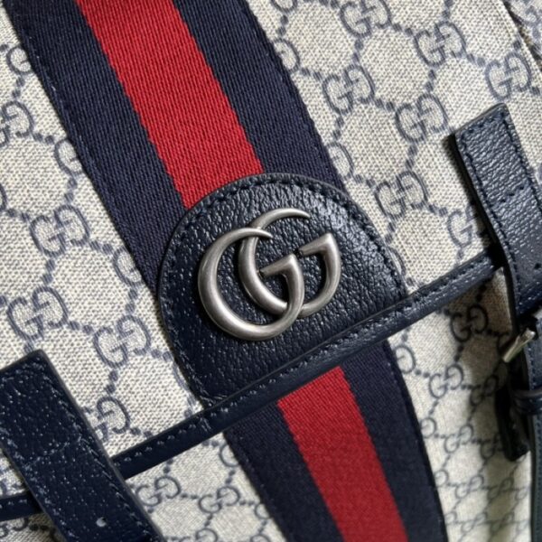 Gucci Ophidia GG medium backpack ‎598140 Blue - Image 5