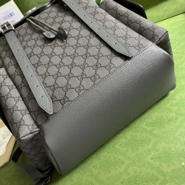 Gucci Ophidia GG medium backpack ‎598140 Grey - Image 3
