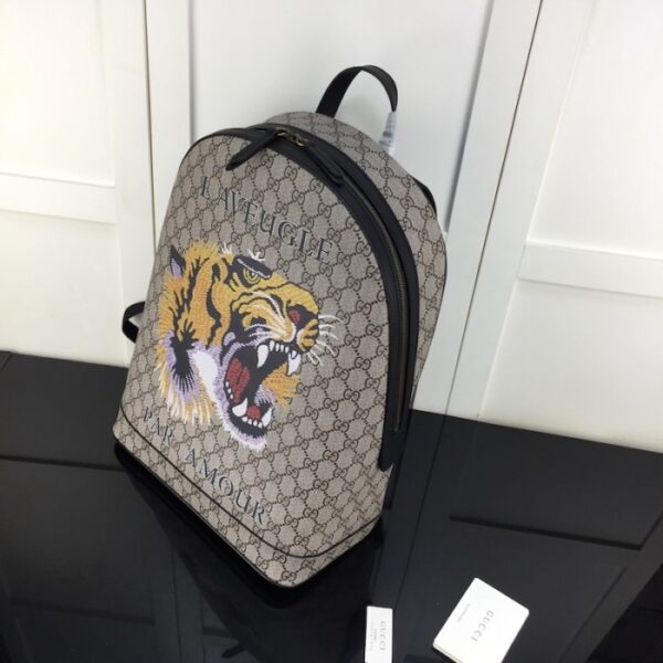 Gucci GG Supreme Backpack Tiger Print 419584 - Image 2